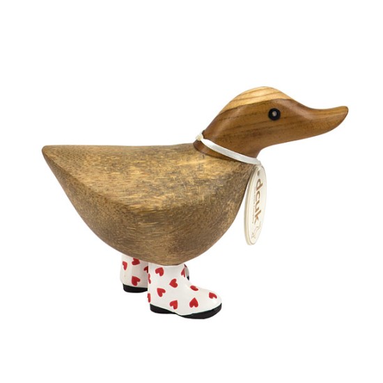 Natural Welly Walking Ducky - Red Heart