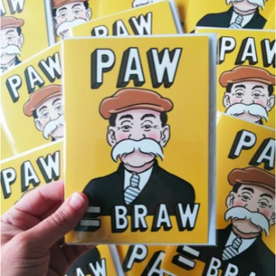 Paw = Braw Greeting Card