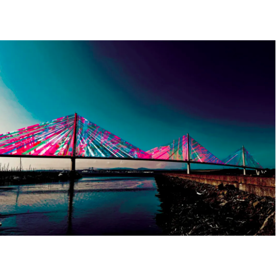 Queensferry Crossing Print A4