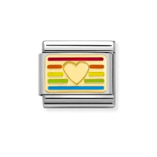Rainbow HEART flag Link
