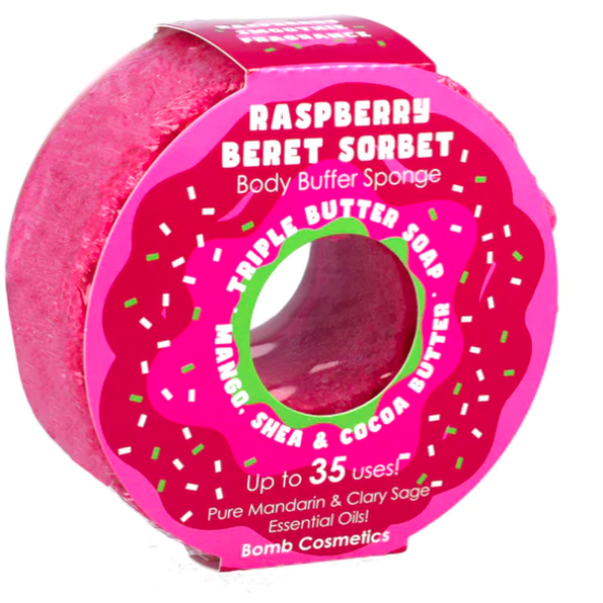 Raspberry Beret Sorbet Body Buffer Sponge