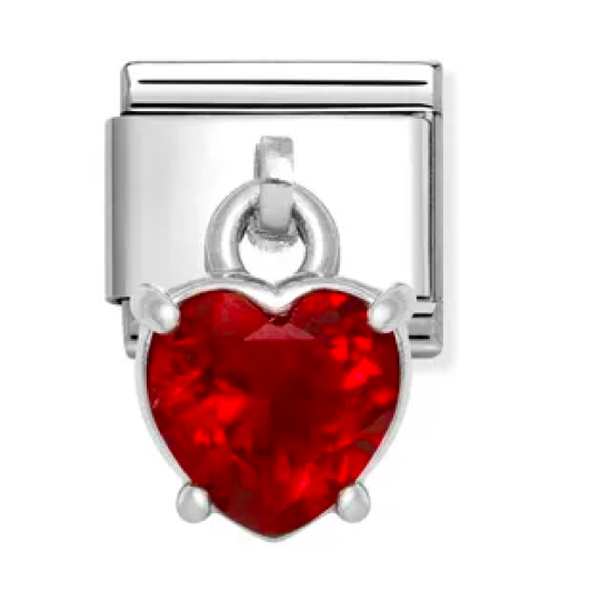 Red Heart Pendant Link 