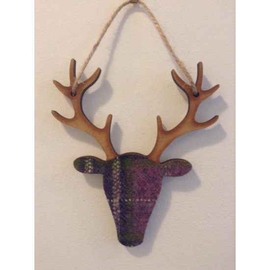 Small Hanging Stag Purple