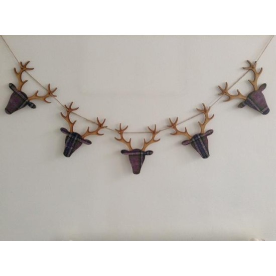  Stag Bunting Purple Large