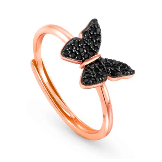 Sweetrock Nature Butterfly Ring Rose Gold 