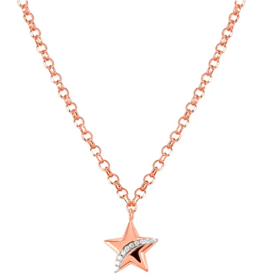 Sweetrock Rose Gold Star Necklace 