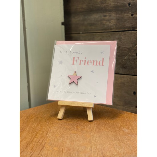 To a Lovely Friend Greeting Card