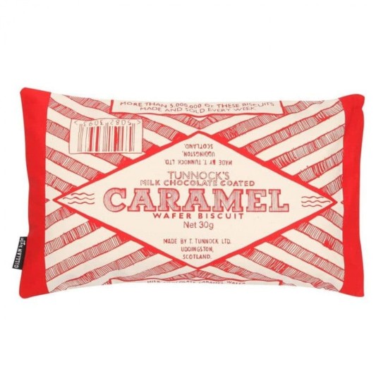 Tunnock’s Caramel Wafer Wrapper Cushion