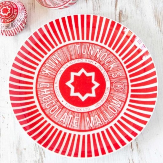 Tunnock’s Tea Cake Wrapper Biscuit Plate