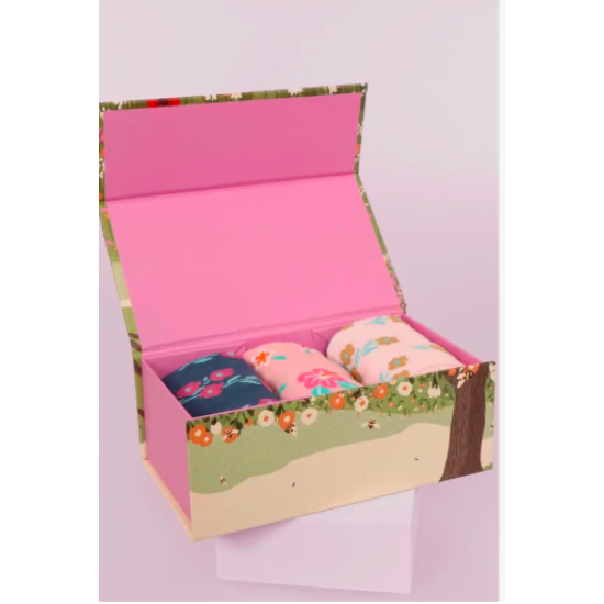 Women's Floral Socks Gift Box
