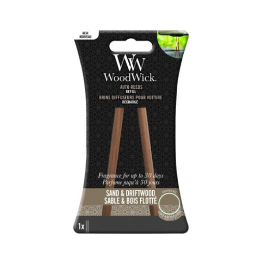 Woodwick Auto Reed Refill Sand & Driftwood