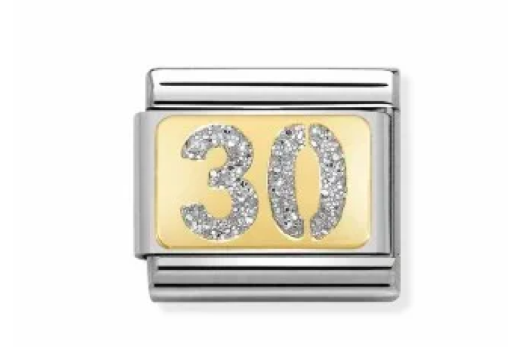 30 Gold Glitter Link 