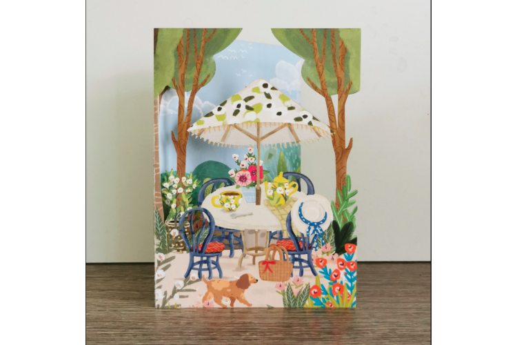 3D Pop Up Garden Greeting Card