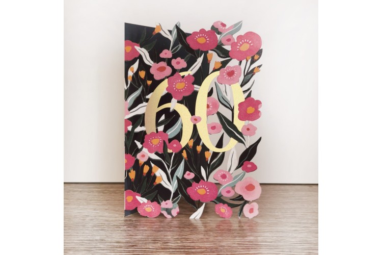 60 Flower Greeting Card 