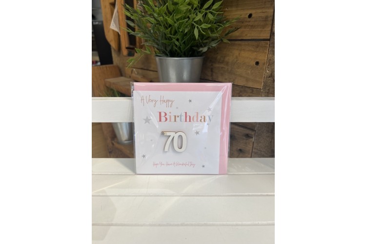 70th Birthday Card 