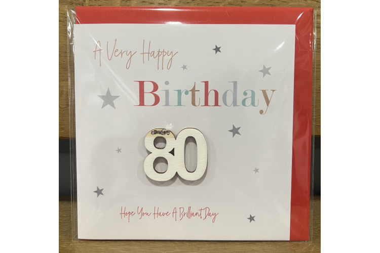 80th Birthday Card
