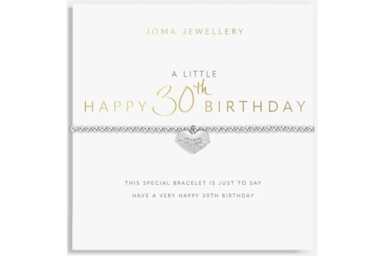 A Little Happy 30th Birthday Bracelet