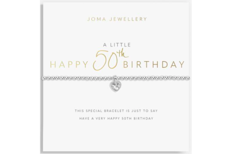 A Little Happy 50th Birthday Bracelet