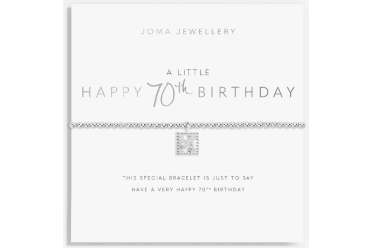 A Little Happy 70th Birthday Bracelet