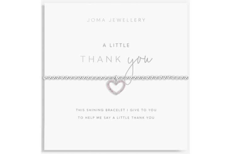A Little Thank You Heart Bracelet