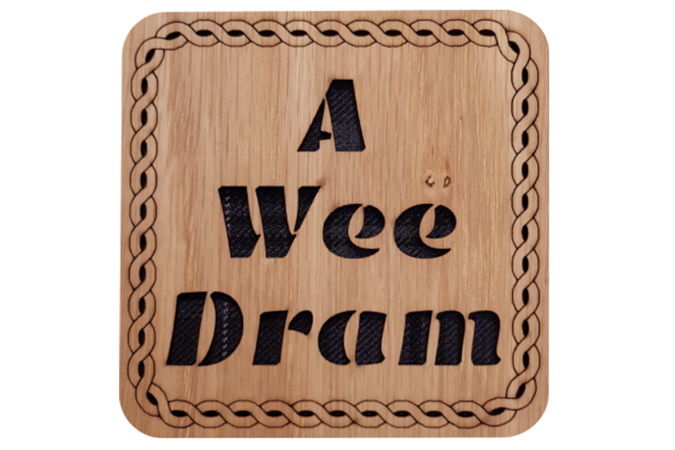 A Wee Dram Square Coaster