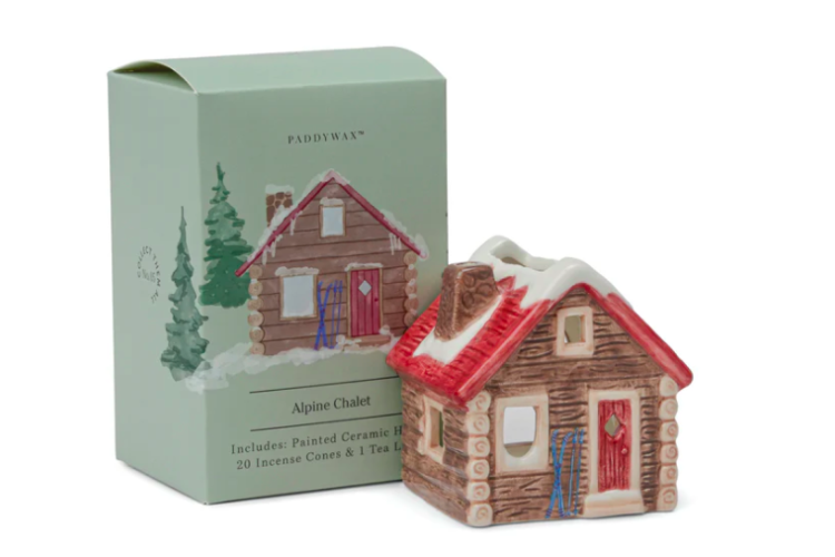 Alpine Chalet Style Tea Light & Incense Holder 
