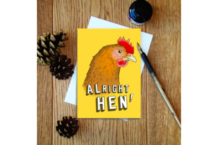 Alright Hen Greeting Card