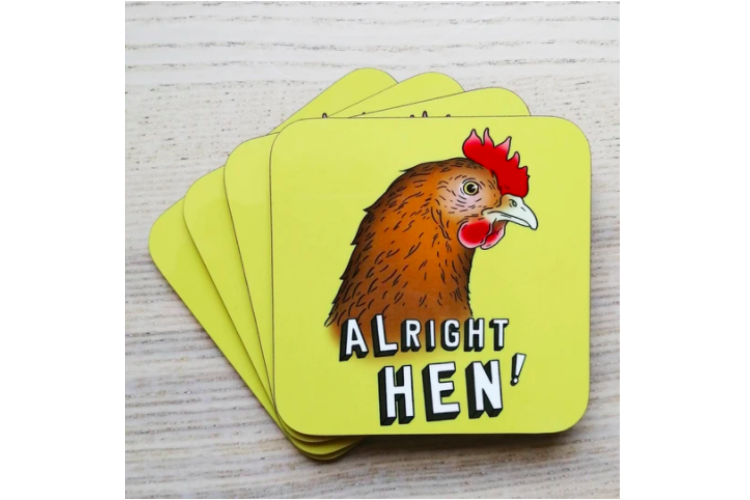 Alright Hen Coaster 