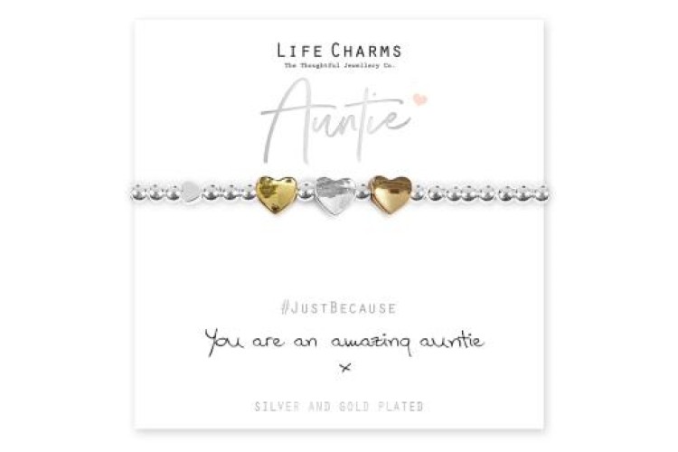 Amazing Aunty Hearts Bracelet