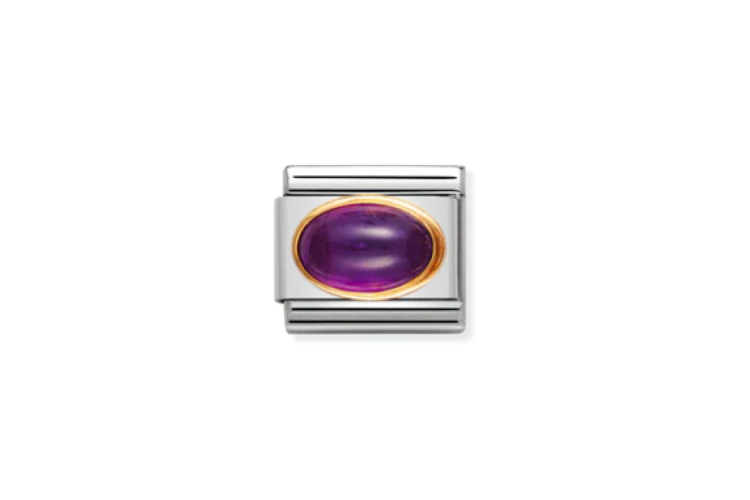 Amethyst Oval Link