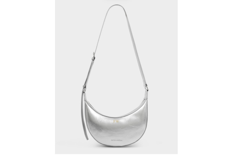 Amiga patent crackle sling bag