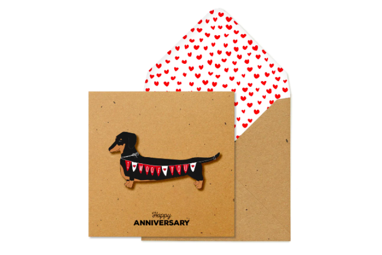 Anniversary Dachshund Card