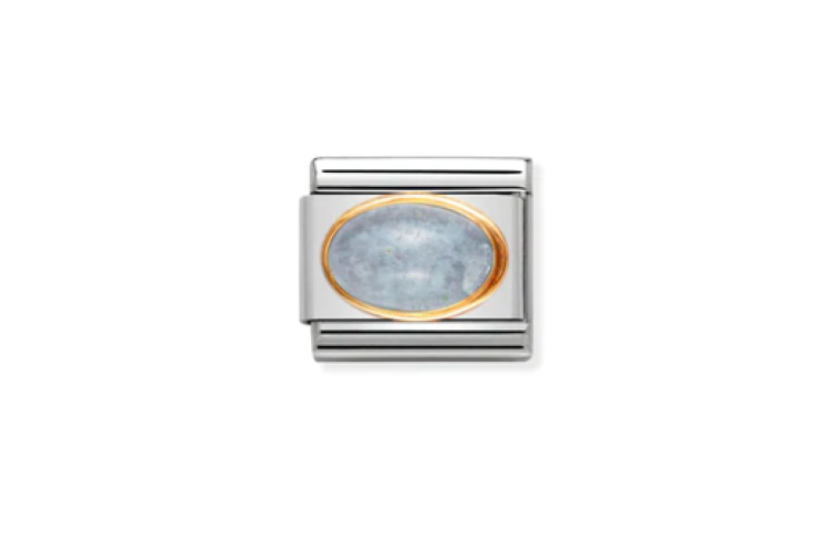 Aquamarine Oval Link