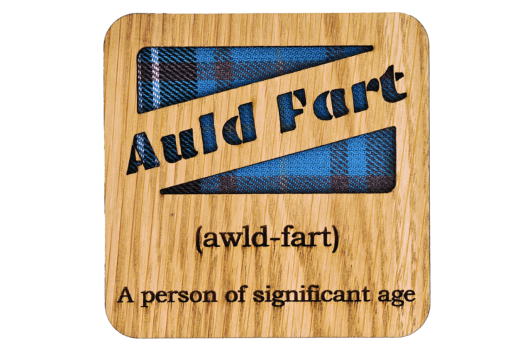 Auld Fart Square Coaster