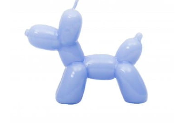 Balloon Dog Candle - Light Blue 