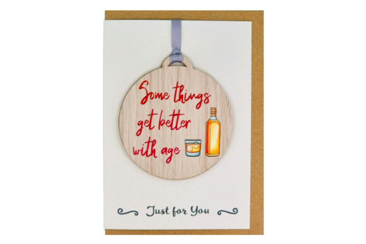 Better With Age Card with Gift 