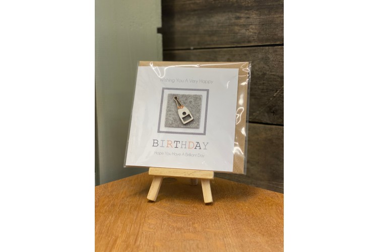 Champagne Birthday Greeting Card