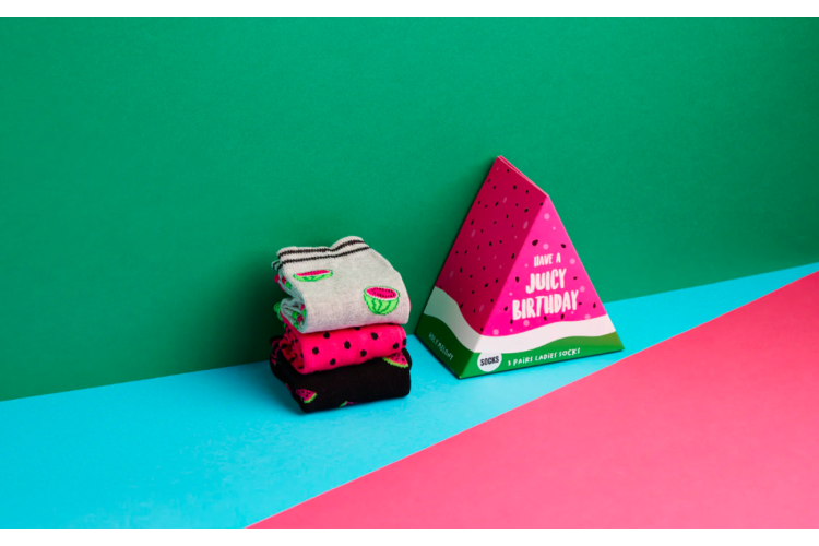 Birthday Melon Socks - 3 Pairs