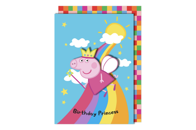 Birthday Princess Peppa Pig Card