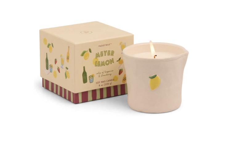 Bistro Lemon Embossed Candle - Meyer Lemon