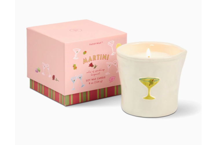 Bistro martini candle - lemon and violet
