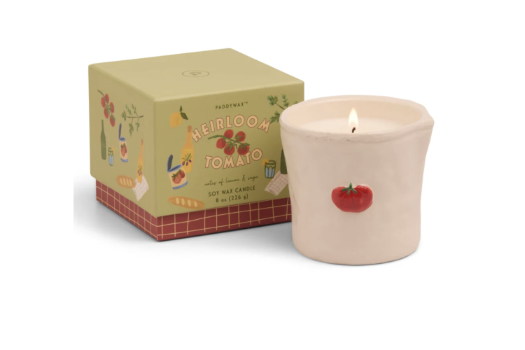 Bistro Tomato Embossed Candle - Heirloom Tomato