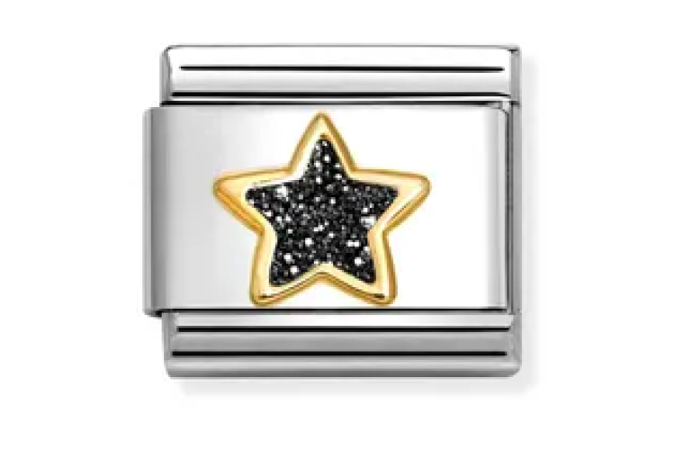 Black Glitter star Link 
