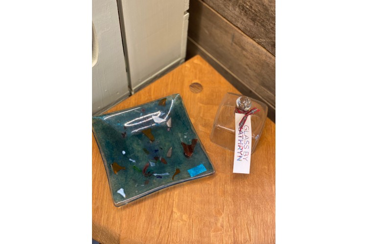 Blue Butter Dish