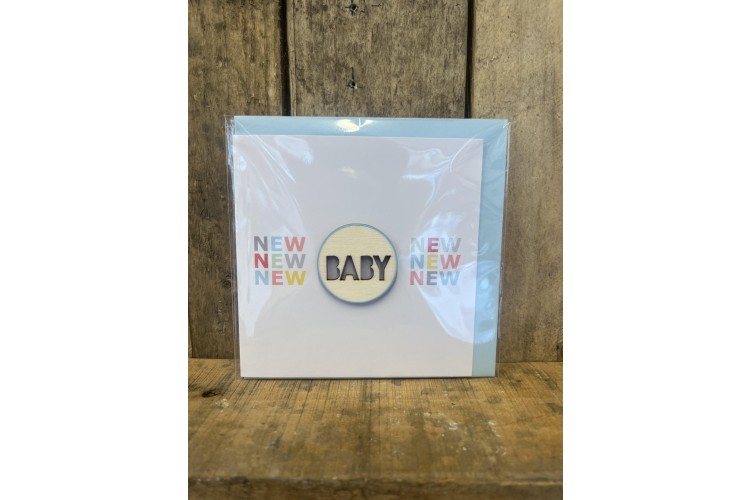 Blue New Baby Card