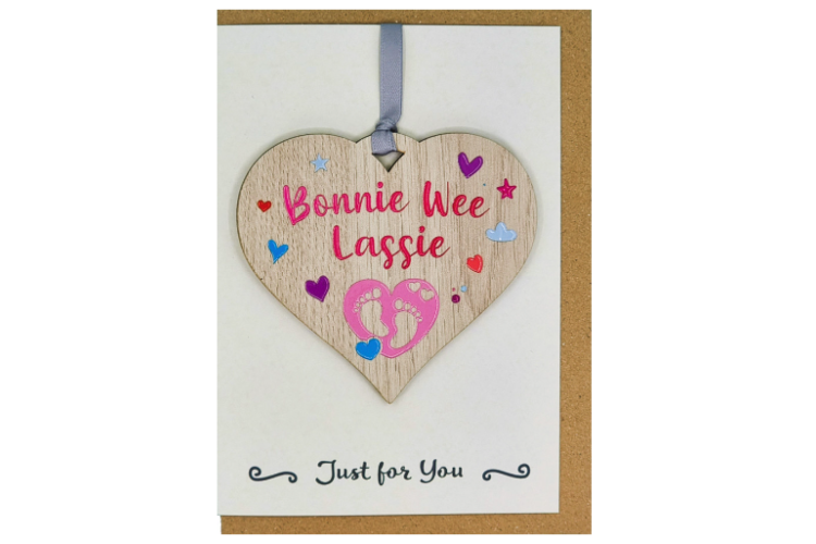Bonnie Wee Lassie Card with Gift