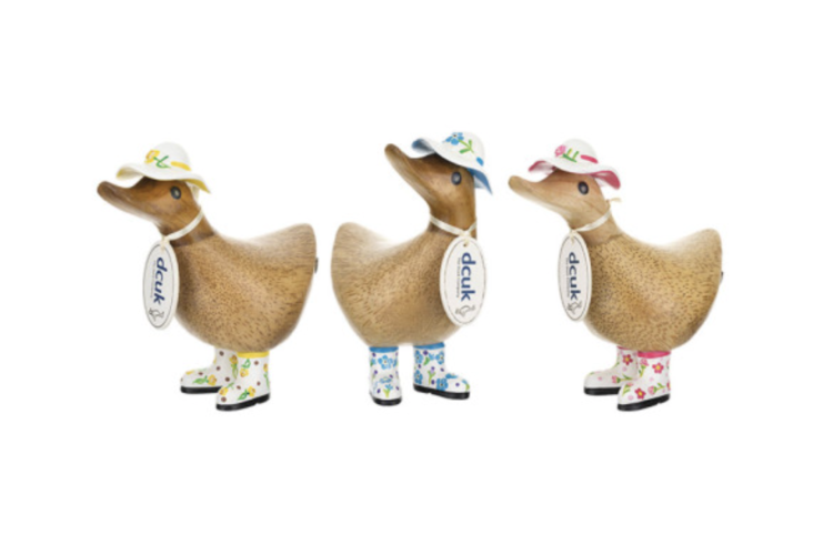 British Flower Hat & Boot Ducky
