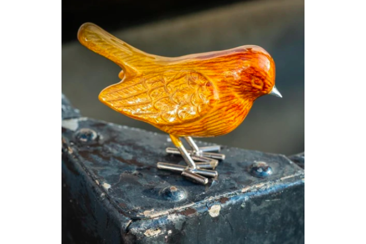 Brushed Gold Robin