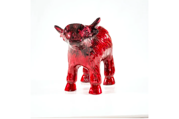 Brushed Red Cow Medium