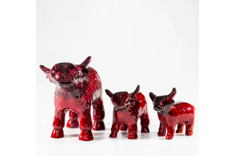 Brushed Red Cow Small